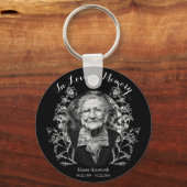 Aangepaste foto ventilator zwart-wit sleutelhanger (Voorkant)