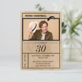 Aangepaste foto verjaardag kaart (Staand voorkant)