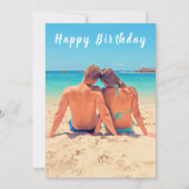 Aangepaste Foto Verjaardag Kaart met Tekst (Voorkant)