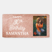 Aangepaste foto verjaardag spandoek (Horizontaal)