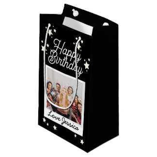 Aangepaste foto verjaardag sterren gepersonaliseer klein cadeauzakje
