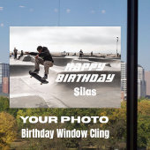 Aangepaste foto Verjaardag Venster Cling Raamsticker