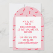 Aangepaste foto Verjaardagsfeest Sprinkles Kinder Kaart (Achterkant)