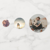 Aangepaste foto-verlovingsfeest-confettidecoratie confetti (Voorkanten)