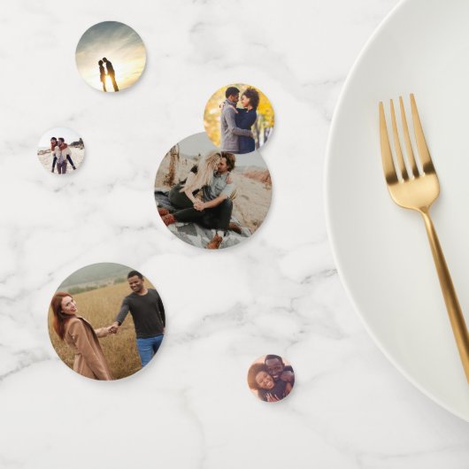 Aangepaste foto-verlovingsfeest-confettidecoratie confetti (Groep)