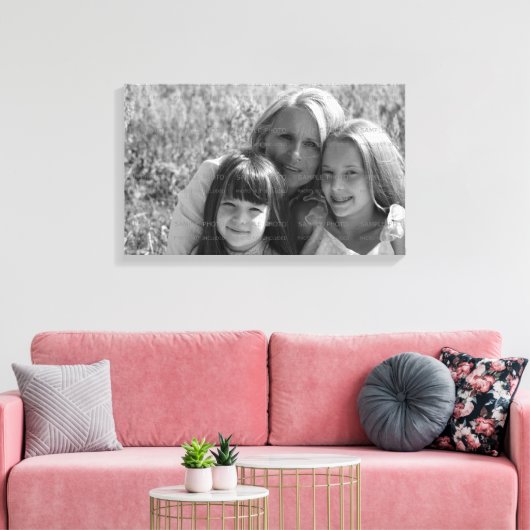 Aangepaste foto verpakt canvas | MOEDERDAG (Insitu (Woonkamer))