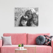 Aangepaste foto verpakt canvas | MOEDERDAG Afdruk (Insitu (Woonkamer))