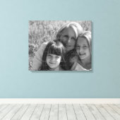 Aangepaste foto verpakt canvas | MOEDERDAG Afdruk (Insitu (Houten vloer))