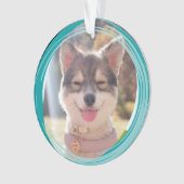 Aangepaste foto-versiering ornament (voorkant)