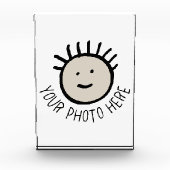 Aangepaste foto VERTICALE FOTOBLOK Lege sjabloon (Voorkant)