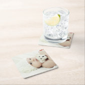 Aangepaste foto vierkante kartonnen onderzetter (Insitu)