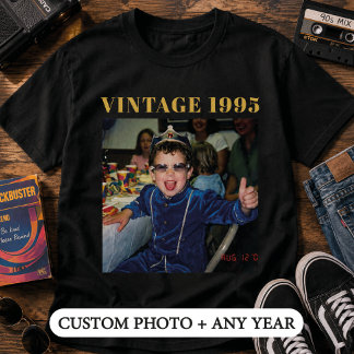 Aangepaste foto vintage 1995 verjaardag t-shirt