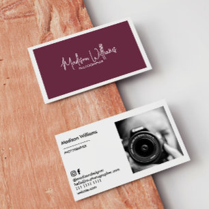 Aangepaste foto Visitekaartjes Minimal Stijlvol