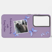 Aangepaste foto vlinder flutter samsung galaxy hoesje (Achterkant horizontaal)