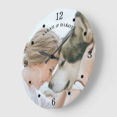 Aangepaste foto Voman Dog Grote Klok (Hoek)