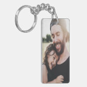 Aangepaste foto voor beste vader ooit sleutelhanger (Voorkant Links)