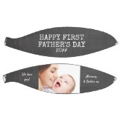 Aangepaste foto voor eerste vaderdag Chalkboard Basketbal (Panelen)