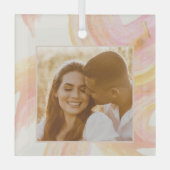 Aangepaste foto voor grafische Abstracte kunst Wat Glas Ornament (Voorkant)