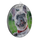 Aangepaste foto voor honden dartbord (Voorkant Links)