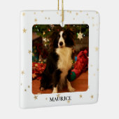 Aangepaste foto voor honden keramisch ornament (Rechts)