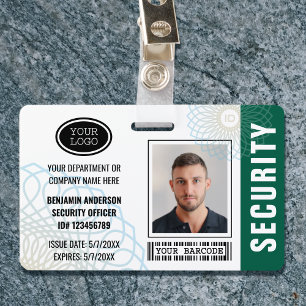 Aangepaste foto voor identiteitsbewijs beveiliging badge