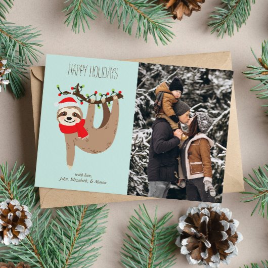 Aangepaste foto voor kerstmis feestdagenkaart