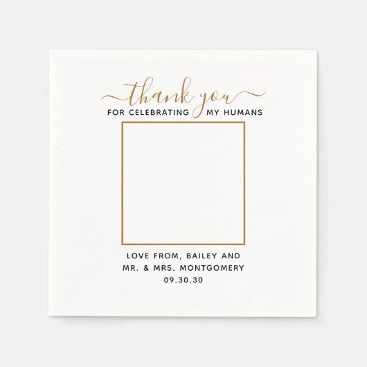 Aangepaste foto voor moderne scripts servet (Voorkant)