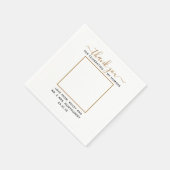 Aangepaste foto voor moderne scripts servet (Hoek)