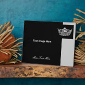 Aangepaste foto voor pageant Royalty Fotoplaat (Zijkant)