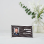 aangepaste foto voor processerver visitekaartje (Staand voorkant)