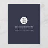 Aangepaste foto voor zakelijke Logo - Minimale pro Flyer (Achterkant)