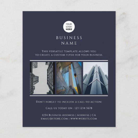 Aangepaste foto voor zakelijke Logo - Minimale pro Flyer (Voorkant)