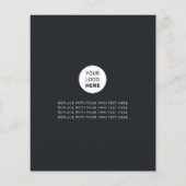 Aangepaste foto voor zakelijke Logo - Minimale pro Flyer (Achterkant)