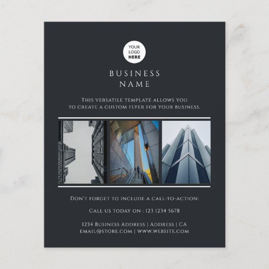 Aangepaste foto voor zakelijke Logo - Minimale pro Flyer (Voorkant)