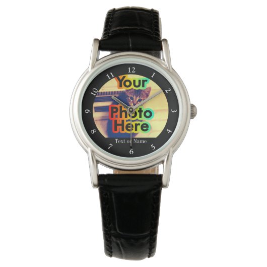 Aangepaste foto Vrouwen horloge met Afbeelding (Voorkant)