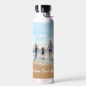 Aangepaste foto-waterflesje Uw foto's en tekst Waterfles (Links)
