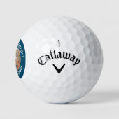 Aangepaste foto We houden van je papa Vaderdag Golfballen (Logo)