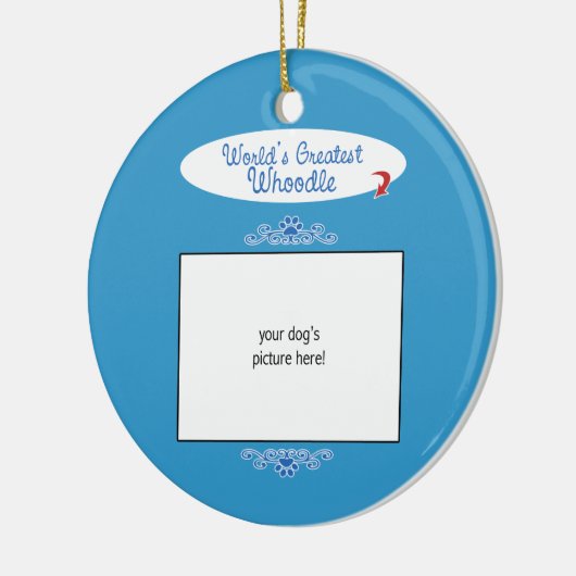 Aangepaste foto! Wereld het grootst Keramisch Ornament (Links)