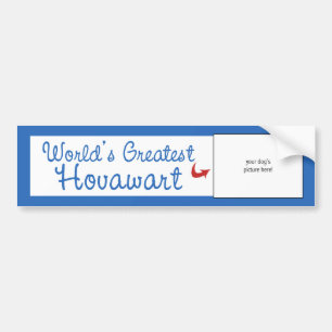 Aangepaste foto! Werelds Beste Hovawart Bumpersticker