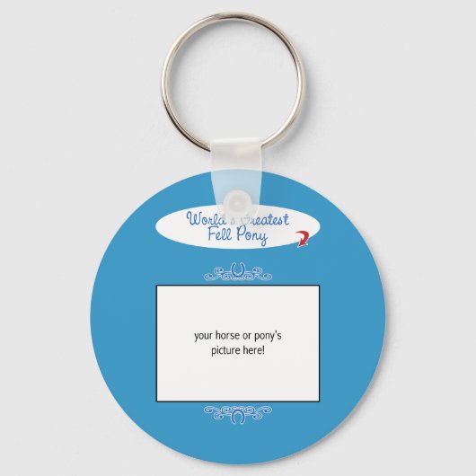 Aangepaste foto! Wereldwijde Pony met de grootste  Sleutelhanger (Voorkant)