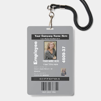 Aangepaste foto-werknemerspas bedrijfsbeveiliging  badge