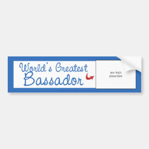 Aangepaste foto! Werlds Greatest Bassador Bumpersticker