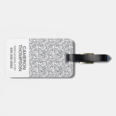 Aangepaste foto White Lace 1 Bagagelabel (Achterkant horizontaal)