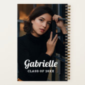 Aangepaste foto witte script afgestudeerde notitieboek (Achterkant)