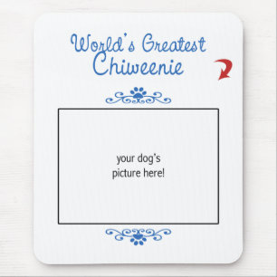 Aangepaste foto! Worlds Greatest Chiweenie Muismat