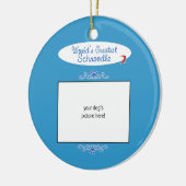 Aangepaste foto! Worlds Greatest Schnole Keramisch Ornament (Links)