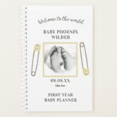 Aangepaste foto Yellow Baby's eerste jaarplanner Planner (Voorkant)