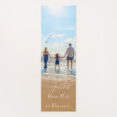 Aangepaste foto Yoga Mat met Tekst (Achterkant)