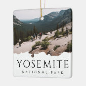 Aangepaste foto Yosemite National Park Souvenir Keramisch Ornament (Links)