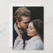 Aangepaste foto Zilverdiamanten bruiloft opslaan D Save The Date (Achterkant)